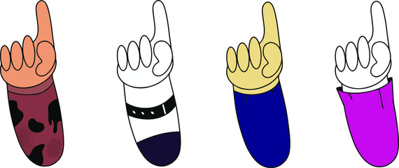 set bundle one finger symbol of tawheed