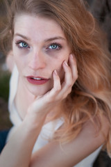 Fototapeta premium Portrait of a beautiful blonde