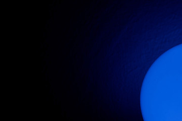 Beautiful abstract blue background on dark of elegant dark blue vintage grunge wall background texture and blue neon light