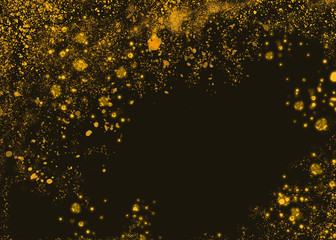background sfondo scuro con scaglie oro brillanti