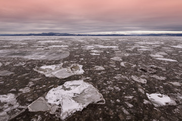 Icebergs sur le Saint-Laurent
