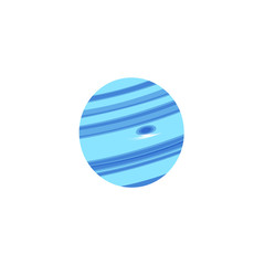 Neptune is the eighth planet of the solar system. vector