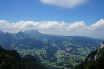 Naklejka premium Dent de Broc ( Gruyère, Suisse)
