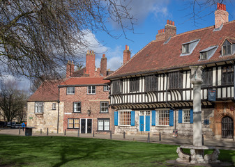 Ancient building in winter sunshine.