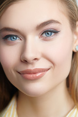 Fototapeta premium happy smiling woman