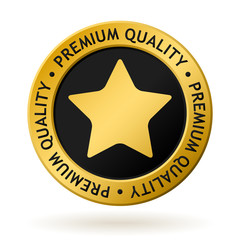 vector premium quality gold medal