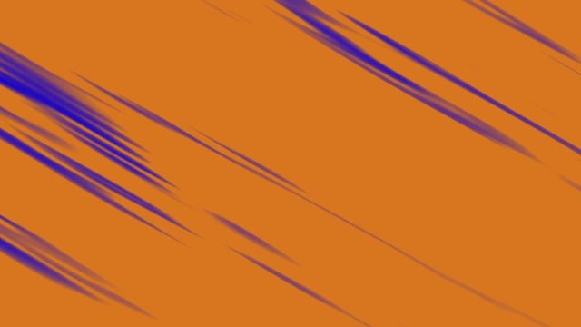 Fractal looped screensaver. Color animated background. Orange and blue colors. 4K