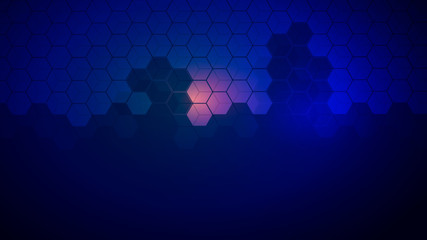 Abstract particle fractal background, concept for high end, communication and technology