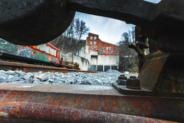 alt, zug, bauwerk, bahn, gewerblich, architektur, schläfe, wasser, dampf, jahrgang, haus, stadt,...