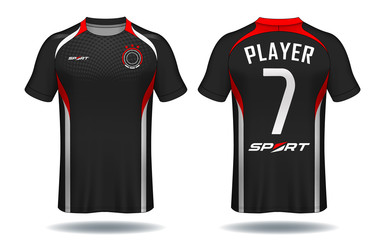 Soccer jersey template.sport t-shirt design.	