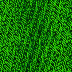 Green Neon Maze Texture Background, 3D Rendering labyrinth
