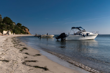 Obraz premium Beautiful seascape view of sand beach