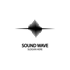 Sound waves vector illustration