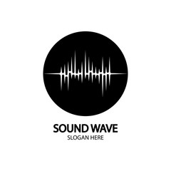 Sound waves vector illustration