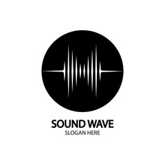 Sound waves vector illustration