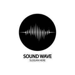 Sound waves vector illustration