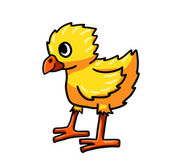 Happy Stylized Little Chick