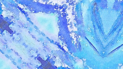Watercolor paper background. Abstract Painted Illustration. Brush stroked painting.