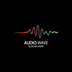 Music Logo concept sound wave, Audio Technology, Abstract Shape