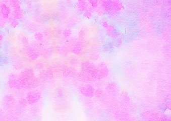 Watercolor paper background. Abstract Painted Illustration. Brush stroked painting.