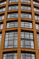 orange building windows