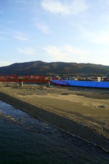Flood damage caused by typhoon 19 
