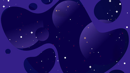 Obraz na płótnie Canvas moon and stars abstract background