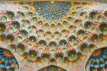 Mosaic roof in Uzbekistan - obrazy, fototapety, plakaty