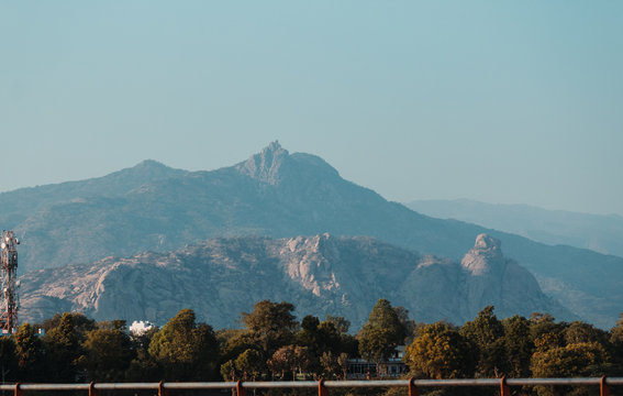 View of mountains at Mount Abu in Rajasthan, India