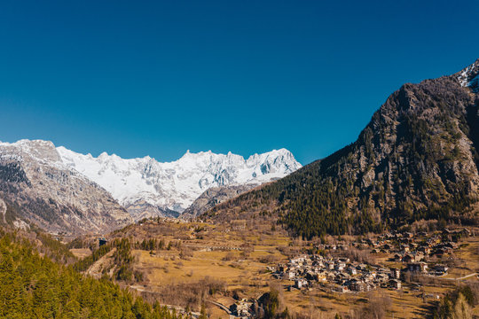 The Basin Pre-Saint-Didier in Aosta Valley