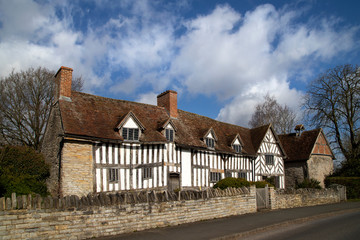 Fototapeta na wymiar Mary Arden's Tudor House, near Stratford on Avon, UK