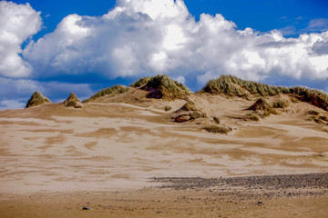 desert and blue sky