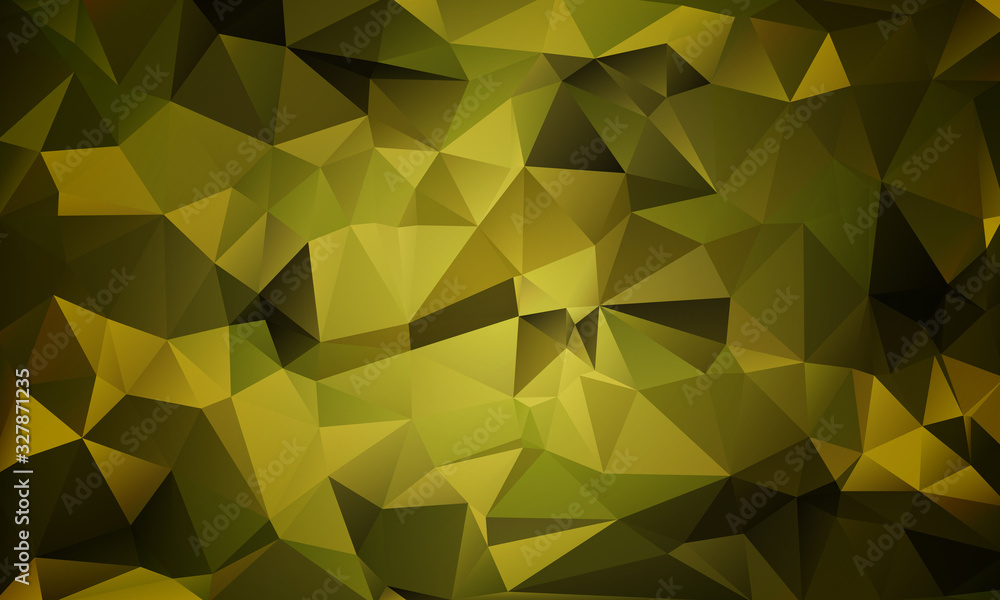 Wall mural Abstract khaki, protective, green background from triangles, vector illustration. EPS10.