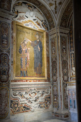 Palermo / Italy10.20.2015.Interior of theChurch of Santa Maria dell'Ammiraglio, also known as La...