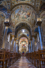 Fototapeta premium Palermo / Italy10.20.2015.Interior of theChurch of Santa Maria dell'Ammiraglio, also known as La Martorana