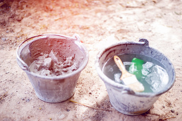 Cement for building a house