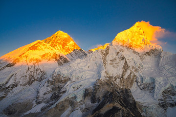 Everest & Lhotse Sunset