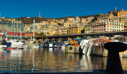 Old sea port of Genoa