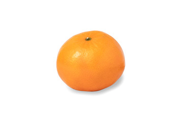 Ripe orange isolated on white background