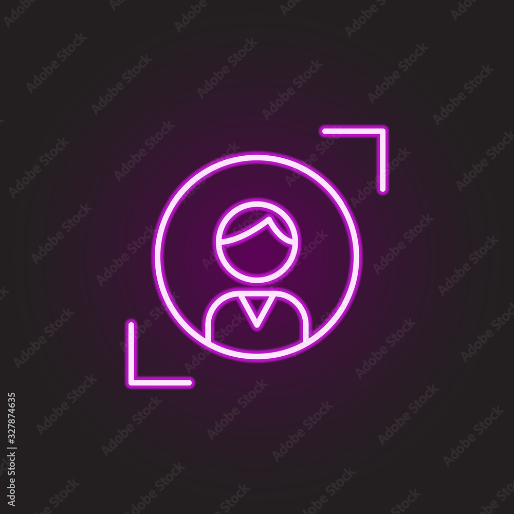 Poster coffee break neon style icon. simple thin line, outline vector of food and drink icons for ui and ux