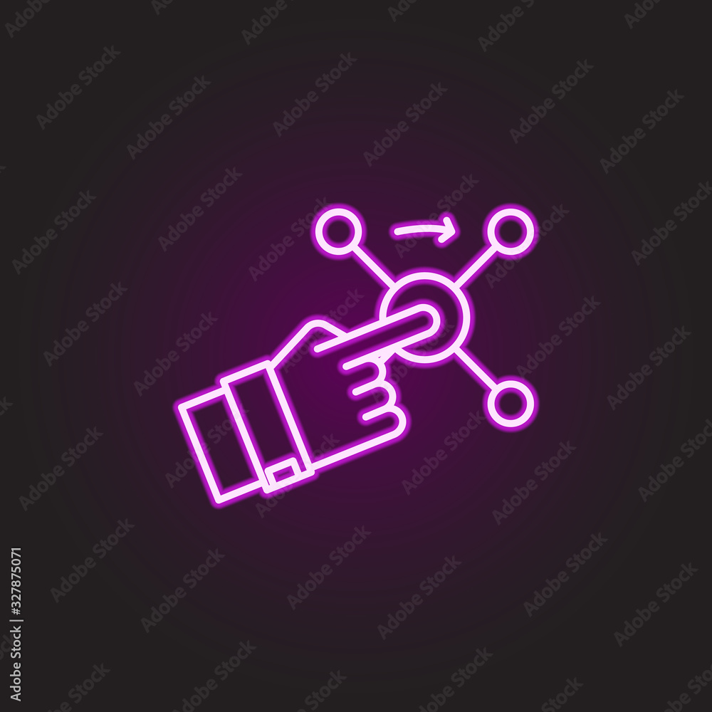Aufkleber mobile technologies neon style icon. simple thin line, outline vector of food and drink icons for ui