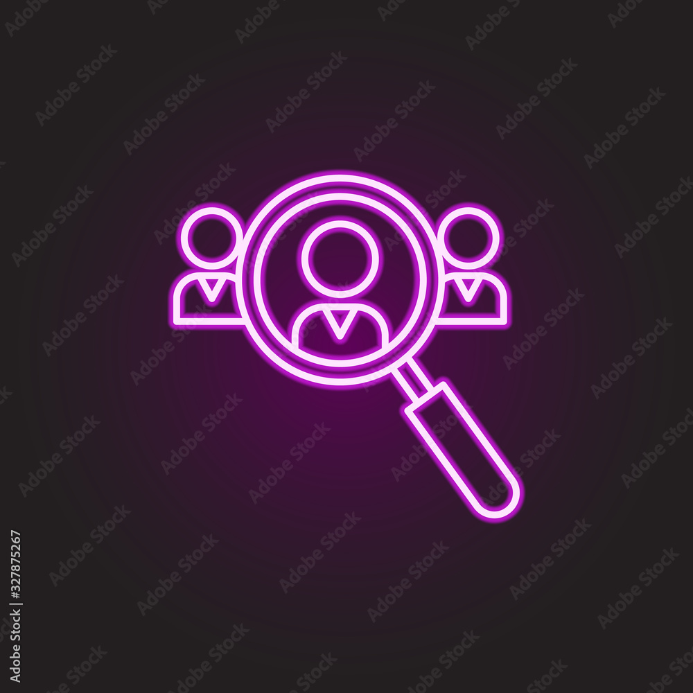 Aufkleber personal connection neon style icon. simple thin line, outline vector of food and drink icons for ui