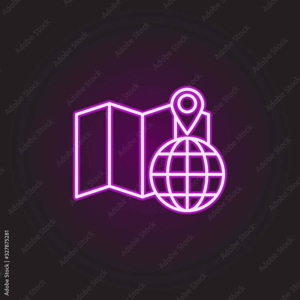 Poster profile neon style icon. simple thin line, outline vector of food and drink icons for ui and ux, web