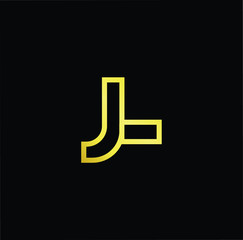 Initial based modern and minimal Logo. JL LJ letter trendy fonts monogram icon symbol. Universal professional elegant luxury alphabet vector design