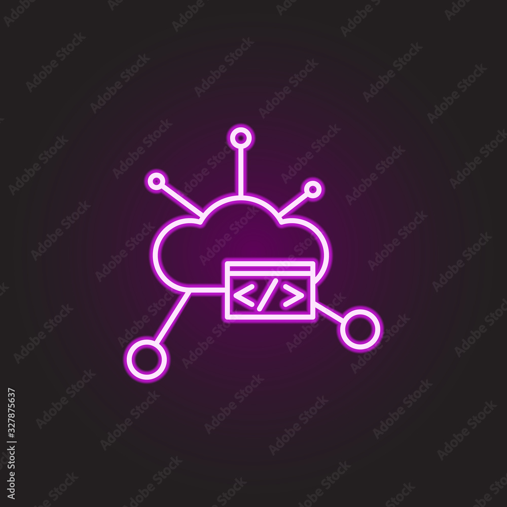 Poster strategy neon style icon. simple thin line, outline vector of food and drink icons for ui and ux, we