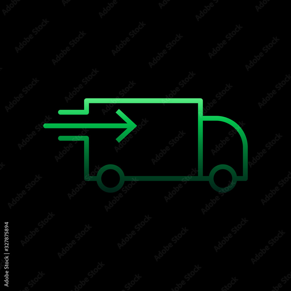 Poster express delivery nolan icon. simple thin line, outline vector of e-commerce icons for ui and ux, web