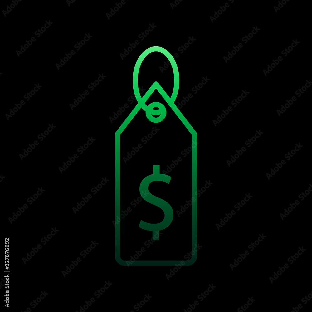 Aufkleber discount dollar nolan icon. simple thin line, outline vector of e-commerce icons for ui and ux, webs