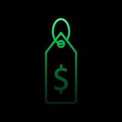 Discount dollar nolan icon. Simple thin line, outline vector of e-commerce icons for ui and ux, website or mobile application