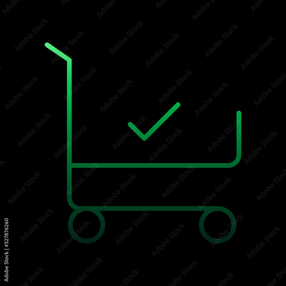 Poster purchase check nolan icon. simple thin line, outline vector of e-commerce icons for ui and ux, websi