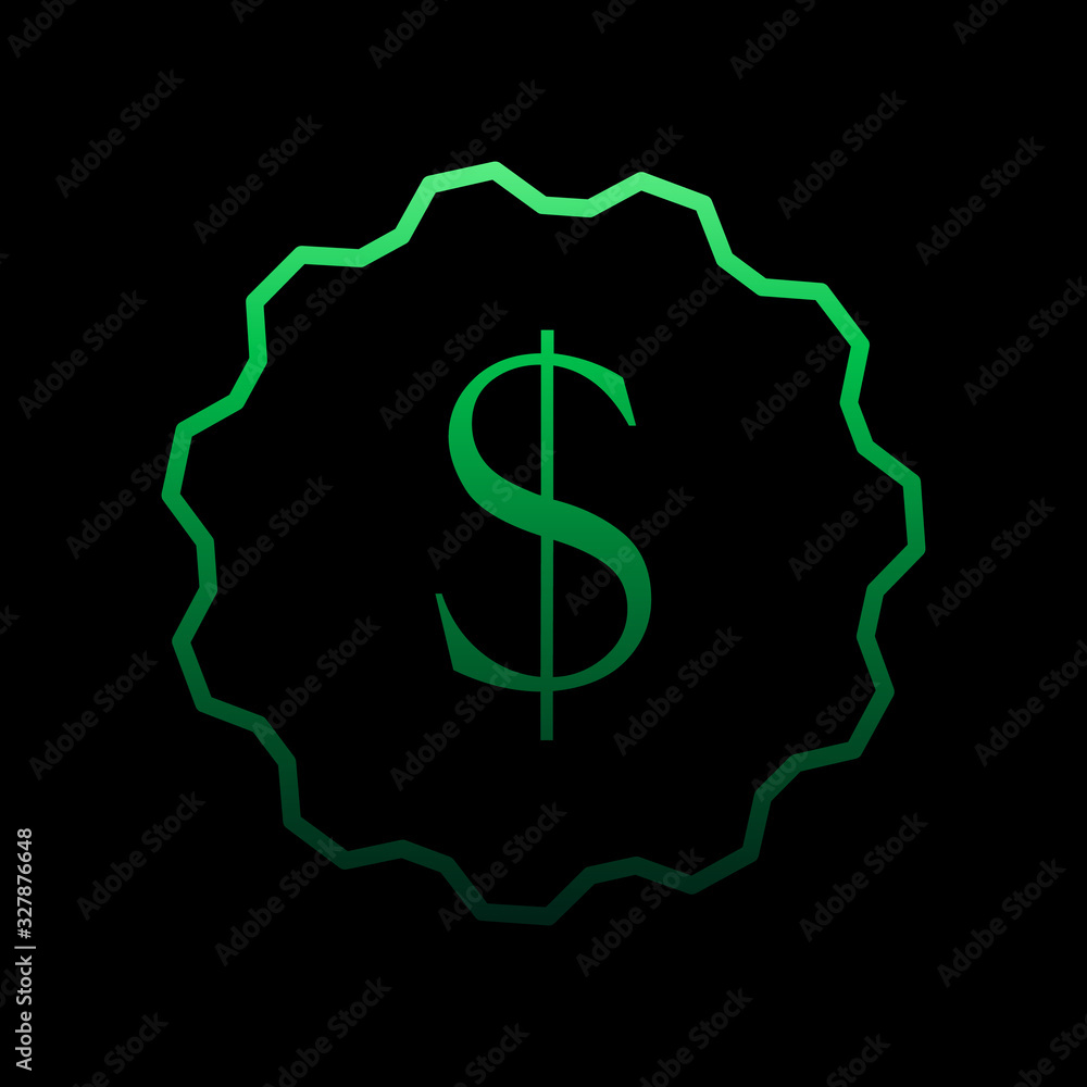 Poster dollar symbol nolan icon. simple thin line, outline vector of e-commerce icons for ui and ux, websit